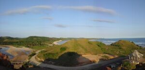 Natural landscape, coast and travel scenery on Lombok Island