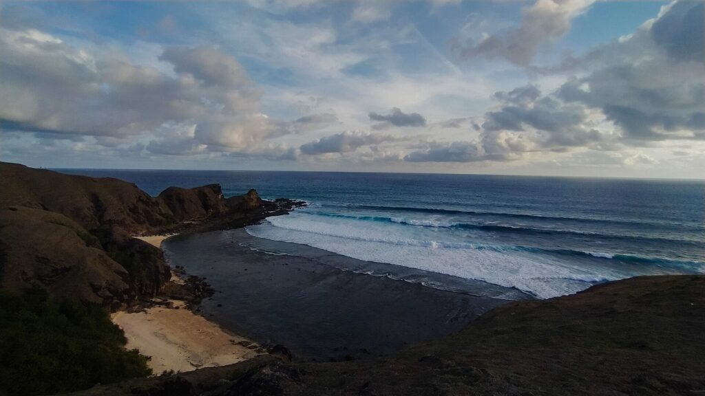 Natural landscape, coast and travel scenery on Lombok Island