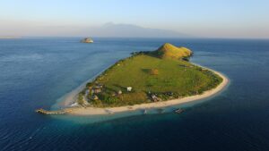 Natural landscape, coast and travel scenery in the Sumbawa region