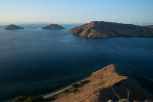 Panoramic view from the top of Gili Lawa Darat in Komodo National Park