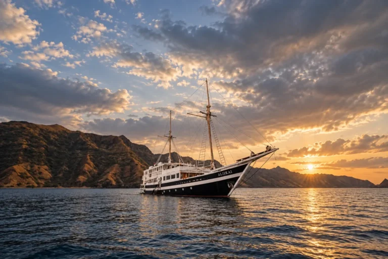 Aliikai Voyage anchored near Komodo islands while an itinerary is adjusted for conditions