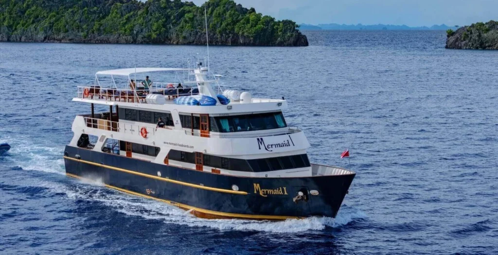 MV Mermaid I steel liveaboard yacht cruising in Indonesia