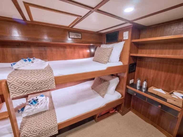 Lower-deck Budget cabin with twin bunks aboard MV Mermaid II
