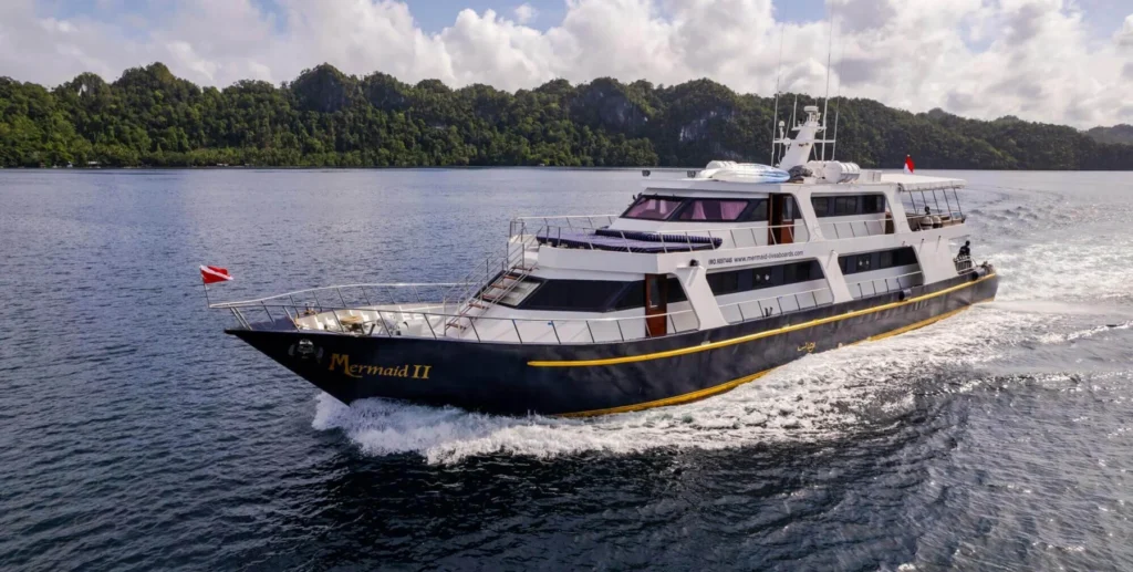 MV Mermaid II steel liveaboard yacht cruising in Indonesia