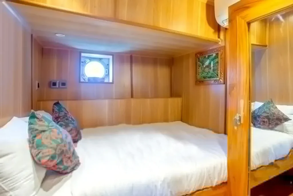 Lower-deck double cabin aboard MV TemuKira