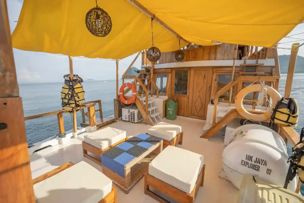 Deck area aboard NK Jaya 2