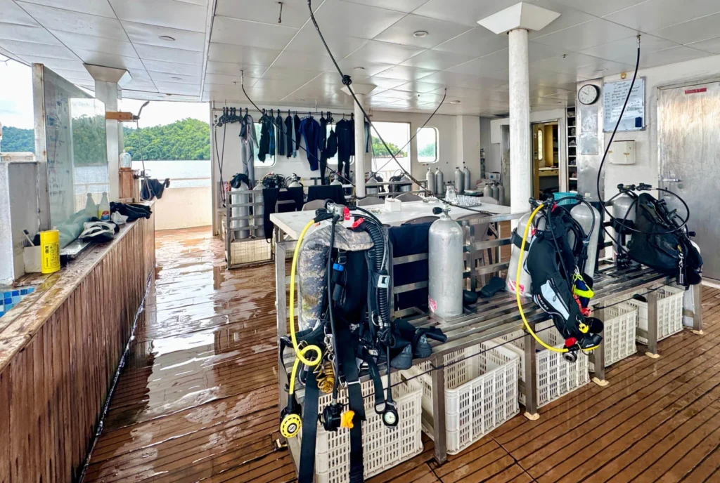 Seaisee organised dive deck for multi-day expeditions