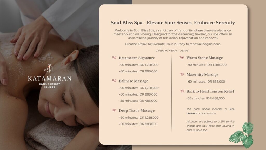 Soul Bliss Spa by Katamaran Resort Komodo